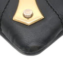 バレンシアガ BALENCIAGA クラッチ バッグ 420831 ブラック レザー 2WAYバッグ ゴールド金具 黒 ショルダーバッグ