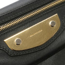 バレンシアガ BALENCIAGA クラッチ バッグ 420831 ブラック レザー 2WAYバッグ ゴールド金具 黒 ショルダーバッグ