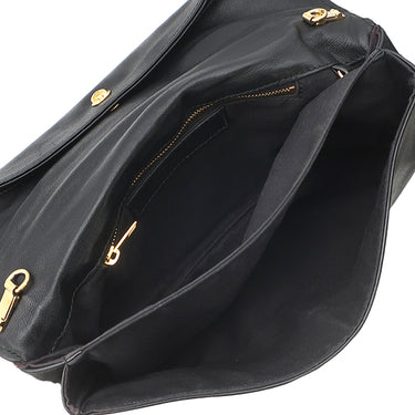 バレンシアガ BALENCIAGA クラッチ バッグ 420831 ブラック レザー 2WAYバッグ ゴールド金具 黒 ショルダーバッグ
