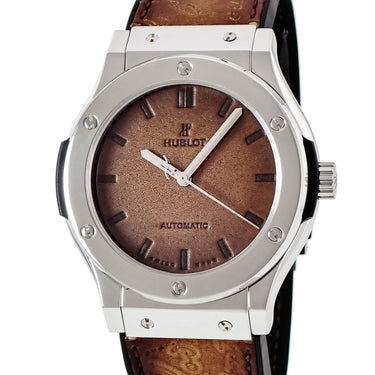 腕時計 ウブロ HUBLOT クラシックフュージョン ベルルッティ スクリットプラチナ 511.TX.050T.VR.BER16 自動巻き メンズ Pt950 限定