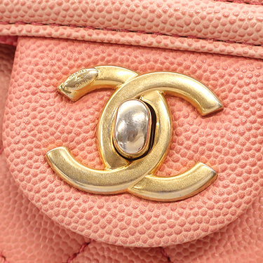 シャネル CHANEL サンセット オン ザ シー ピンク系 キャビアスキン ウエストバッグ マットゴールド金具 ピンクグラデーション
