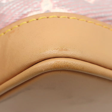 ルイヴィトン LOUIS VUITTON ナノ ノエ M82427 ピンク レザー モノグラムラミネーテッドジャカード 2WAYバッグ ゴールド金具 メタリック 巾着バッグ