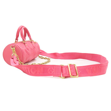 ルイヴィトン LOUIS VUITTON パピヨン BB M59826 ドラゴンフルーツ レザー バブルグラムレザー 2WAYバッグ ゴールド金具 ピンク チェーンショルダー 3WAY