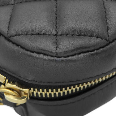 シャネル CHANEL マトラッセ カメラバッグ AS1230 ブラック ラムスキン ショルダーバッグ ヴィンテージ金具 スミクロ ココマーク