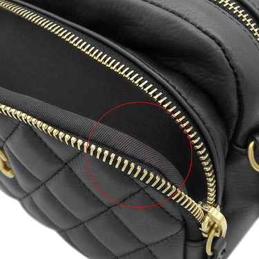 シャネル CHANEL マトラッセ カメラバッグ AS1230 ブラック ラムスキン ショルダーバッグ ヴィンテージ金具 スミクロ ココマーク