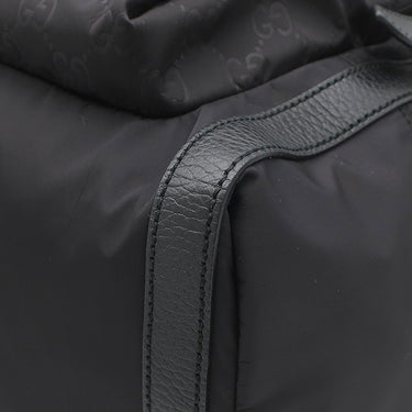 グッチ GUCCI GGナイロン バックパック 510336 ブラック ナイロン グッチシマナイロン リュック・デイパック シルバー金具 黒
