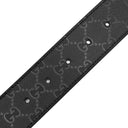 グッチ GUCCI インターロッキングG #85 223891 ブラック インプリメ GGインプリメレザー ベルト ブラック金具 バックル付き 黒