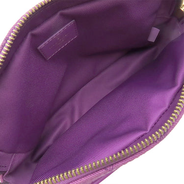 ルイヴィトン LOUIS VUITTON バムバッグ アウトドア M44624 ヴィオレ モノグラムデニム レザー ウエストバッグ ゴールド金具 紫 ボディバッグ