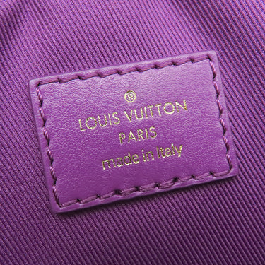 ルイヴィトン LOUIS VUITTON バムバッグ アウトドア M44624 ヴィオレ モノグラムデニム レザー ウエストバッグ ゴールド金具 紫 ボディバッグ