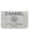 シャネル CHANEL ドーヴィル チェーンウォレット A80795 グレー キャンバス レザー チェーンウォレット シルバー金具 ロゴ ココマーク ショルダー