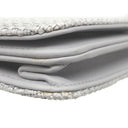 シャネル CHANEL ドーヴィル チェーンウォレット A80795 グレー キャンバス レザー チェーンウォレット シルバー金具 ロゴ ココマーク ショルダー