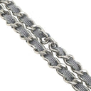 シャネル CHANEL ドーヴィル チェーンウォレット A80795 グレー キャンバス レザー チェーンウォレット シルバー金具 ロゴ ココマーク ショルダー