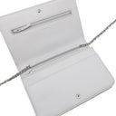 シャネル CHANEL ドーヴィル チェーンウォレット A80795 グレー キャンバス レザー チェーンウォレット シルバー金具 ロゴ ココマーク ショルダー