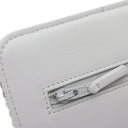 シャネル CHANEL ドーヴィル チェーンウォレット A80795 グレー キャンバス レザー チェーンウォレット シルバー金具 ロゴ ココマーク ショルダー