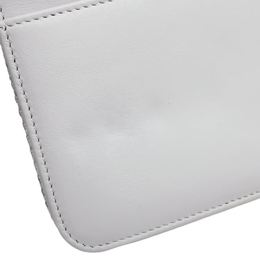 シャネル CHANEL ドーヴィル チェーンウォレット A80795 グレー キャンバス レザー チェーンウォレット シルバー金具 ロゴ ココマーク ショルダー