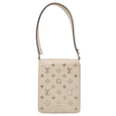 ルイヴィトン LOUIS VUITTON キャバレー M92141 ベージュ レザー ショルダーバッグ シルバー金具 ショルダー メタルパーツ ミラー付き 希少