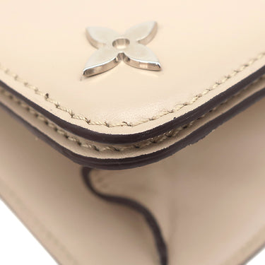 ルイヴィトン LOUIS VUITTON キャバレー M92141 ベージュ レザー ショルダーバッグ シルバー金具 ショルダー メタルパーツ ミラー付き 希少