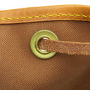 ルイヴィトン LOUIS VUITTON プチ ノエ M42226 モノグラム モノグラムキャンバス ショルダーバッグ ゴールド金具 茶 肩掛け 巾着