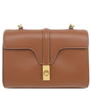 セリーヌ CELINE ティーン ソフト 16 タン レザー ショルダーバッグ ゴールド金具 茶 16 SOFT TEEN