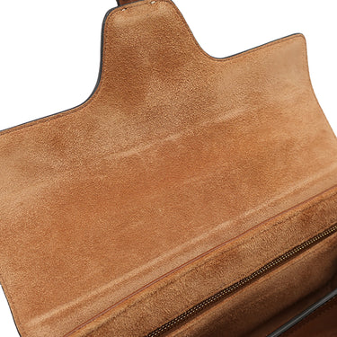 セリーヌ CELINE ティーン ソフト 16 タン レザー ショルダーバッグ ゴールド金具 茶 16 SOFT TEEN