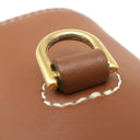 セリーヌ CELINE ティーン ソフト 16 タン レザー ショルダーバッグ ゴールド金具 茶 16 SOFT TEEN