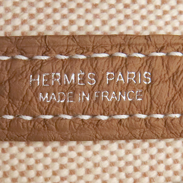 エルメス HERMES ネオ ガーデン23 エクリュ×ゴールド トワルアッシュ ネゴンダ ハンドバッグ シルバー金具 新品 未使用 ガーデンパーティー 2026年製