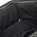 ボッテガヴェネタ BOTTEGA VENETA マキシ イントレチャート ブラック レザー セカンドバッグ マットシルバー金具 黒 クラッチバッグ