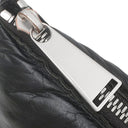 ボッテガヴェネタ BOTTEGA VENETA マキシ イントレチャート ブラック レザー セカンドバッグ マットシルバー金具 黒 クラッチバッグ