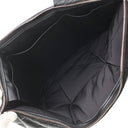 ボッテガヴェネタ BOTTEGA VENETA マキシ イントレチャート ブラック レザー セカンドバッグ マットシルバー金具 黒 クラッチバッグ