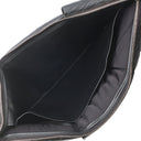 ボッテガヴェネタ BOTTEGA VENETA マキシ イントレチャート ブラック レザー セカンドバッグ マットシルバー金具 黒 クラッチバッグ