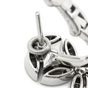 ルイヴィトン LOUIS VUITTON ギャラクシー ダイヤモンド Q06156 ホワイトゴールド K18WG ダイヤモンド ピアス モノグラムフラワー 18K 750 WG スウィング