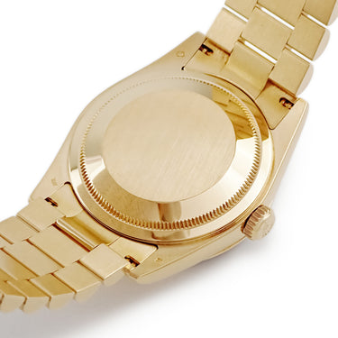 腕時計 ロレックス ROLEX デイデイト 36 118238 K番 自動巻き メンズ メーカーOH済 K番 K18YG無垢 グリーン バー プレジデントブレス