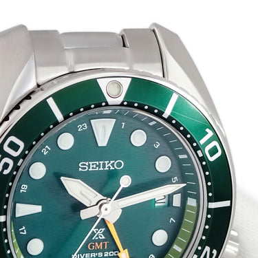 腕時計 セイコー SEIKO プロスペックス ダイバースキューバ SBPK001 5R65-0AA0 クオーツ メンズ ソーラー GMT グリーン デイト