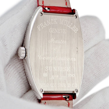 腕時計 フランクミュラー FRANCK MULLER トノウカーベックス サンライズ 5852QZ SNR D CD クオーツ メンズ K18WG無垢 純正ダイヤ シェル