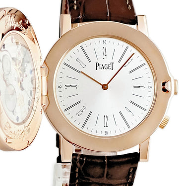 腕時計 ピアジェ PIAGET アルティプラノ ダブル ジュー G0A35153 手巻き メンズ K18RG無垢 ダブルフェイス GMT スモールセコンド