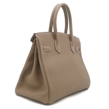 エルメス HERMES バーキン30 エトゥープ トゴ ハンドバッグ ゴールド金具 グレージュ