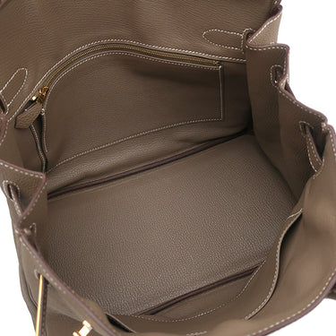 エルメス HERMES バーキン30 エトゥープ トゴ ハンドバッグ ゴールド金具 グレージュ