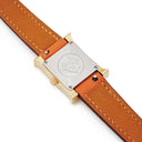 腕時計 エルメス HERMES Hウォッチ ミニ TPM HH1.102 クオーツ レディース 純正ダイヤ ホワイト シェル H型 スクエア
