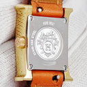 腕時計 エルメス HERMES Hウォッチ ミニ TPM HH1.102 クオーツ レディース 純正ダイヤ ホワイト シェル H型 スクエア