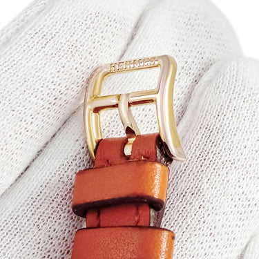 腕時計 エルメス HERMES Hウォッチ ミニ TPM HH1.102 クオーツ レディース 純正ダイヤ ホワイト シェル H型 スクエア