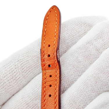 腕時計 エルメス HERMES Hウォッチ ミニ TPM HH1.102 クオーツ レディース 純正ダイヤ ホワイト シェル H型 スクエア