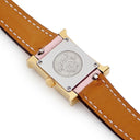 腕時計 エルメス HERMES Hウォッチ ミニ TPM HH1.102 HH1.102.292/SW18 クオーツ レディース 純正ダイヤ 白 シェル H型 スクエア