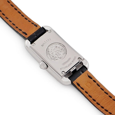 腕時計 エルメス HERMES ナンタケット ミニ ジュテ ドゥ ディアマン NA2.131 クオーツ レディース 純正ダイヤ シルバー 角型
