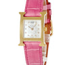 腕時計 エルメス HERMES Hウォッチ PM HH1.202 W053356WW00 クオーツ レディース 純正ダイヤ ホワイト シェル H型 スクエア