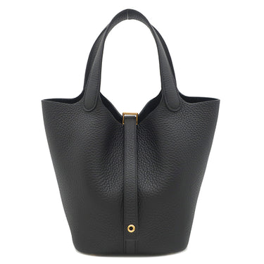 エルメス HERMES ピコタンロック 18 PM ブラック トリヨンクレマンス ハンドバッグ ゴールド金具 新品 未使用 黒 2026年製