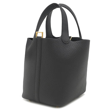 エルメス HERMES ピコタンロック 18 PM ブラック トリヨンクレマンス ハンドバッグ ゴールド金具 新品 未使用 黒 2026年製