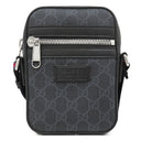グッチ GUCCI GGスプリーム ショルダーバッグ 682357 ブラック GGスプリームキャンバス レザー ショルダーバッグ シルバー金具 黒 シェリーライン