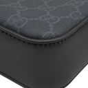 グッチ GUCCI GGスプリーム ショルダーバッグ 682357 ブラック GGスプリームキャンバス レザー ショルダーバッグ シルバー金具 黒 シェリーライン