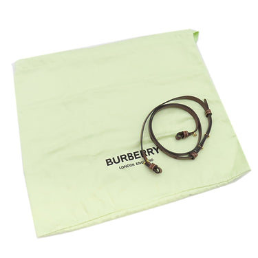 バーバリー BURBERRY ペギー バケットバッグ 8026824 ナチュラル×ブラウン キャンバス レザー 2WAYバッグ ゴールド金具 ロゴ ハンドバッグ ショルダー