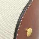 バーバリー BURBERRY ペギー バケットバッグ 8026824 ナチュラル×ブラウン キャンバス レザー 2WAYバッグ ゴールド金具 ロゴ ハンドバッグ ショルダー